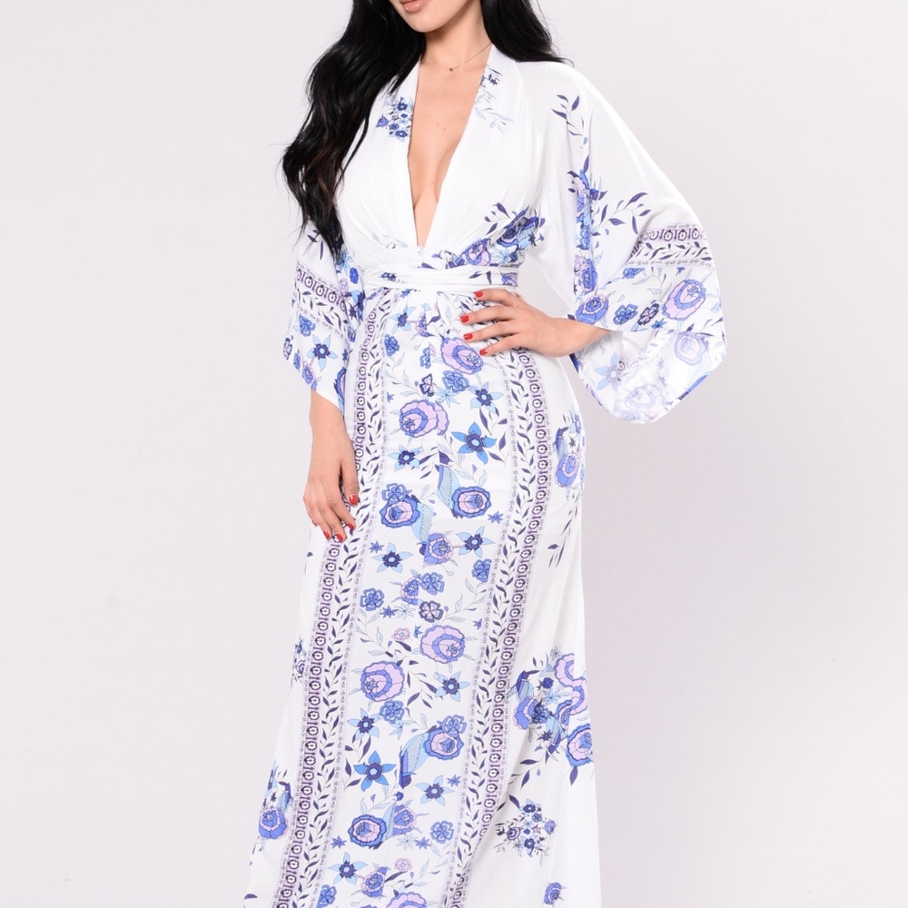 Janie Dress|White Floral